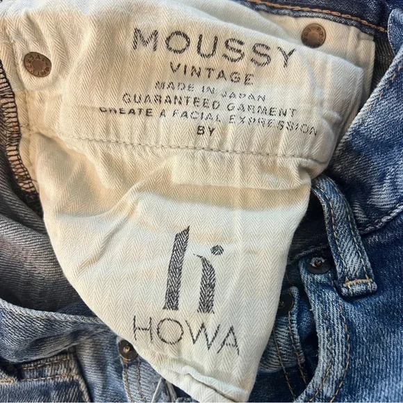 MOUSSY VINTAGE cropped frayed hem jeans - Picture 6 of 9